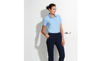 CAMISA OXFORD DE MANGA CURTA PARA SENHORA ELITE
