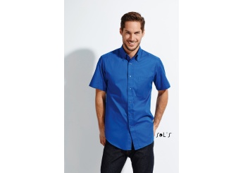 CAMISA EM SARJA DE ALGODO DE MANGA CURTA PARA HOMEM BROOKLYN