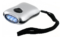 Lanterna 3 LEDS com dnamo
