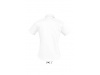 CAMISA POPELINA DE MANGA CURTA PARA SENHORA BRANCO