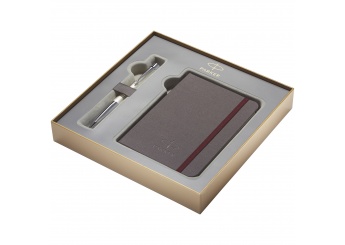 Conjunto de oferta com caderno