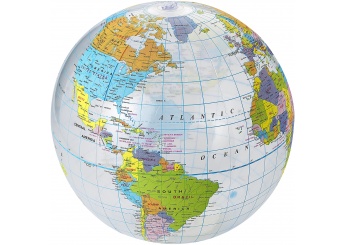 Bola de praia transparente Globe