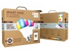 PACK 2 LMPADAS A60 E27 LED WIFI RGB + CCT (compatvel com Google Home e Amazon Alexa)
