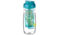 Garrafa desportiva e infusor com tampa Flip 600ml H2O Pulse