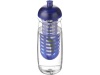 Garrafa desportiva e infusor com tampa Dome 600ml H2O Pulse