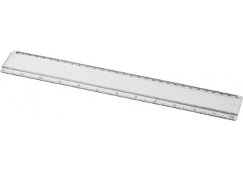 Rgua de plstico de 30 cm com papel inserido Ellison