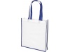 Saco Tote de compras contrastado no tecido grande Contrast