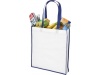 Saco Tote de compras contrastado no tecido grande Contrast