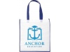 Saco Tote de compras contrastado no tecido grande Contrast