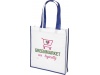 Saco Tote de compras contrastado no tecido grande Contrast