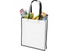 Saco Tote de compras contrastado no tecido grande Contrast