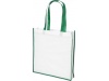 Saco Tote de compras contrastado no tecido grande Contrast