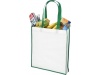 Saco Tote de compras contrastado no tecido grande Contrast