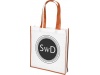 Saco Tote de compras contrastado no tecido grande Contrast