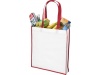 Saco Tote de compras contrastado no tecido grande Contrast