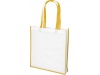 Saco Tote de compras contrastado no tecido grande Contrast