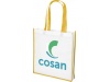 Saco Tote de compras contrastado no tecido grande Contrast