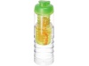 Garrafa/infusor 750ml com tampa de abrir e fechar H2O Treble