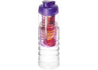 Garrafa/infusor 750ml com tampa de abrir e fechar H2O Treble