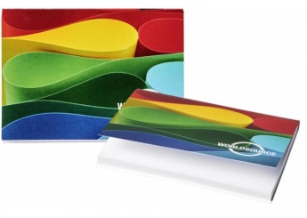 Bloco 50 Notas adesivas Sticky-Mate com capa mole 100x75