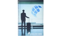 Caderno A5 50 folhas espiral de arame com capa em PP Desk-Mate
