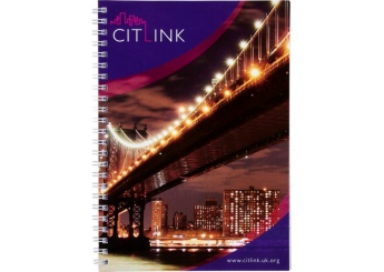 Caderno 80 folhas A5 espiral de arame Desk-Mate