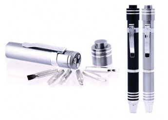 Chave de fendas com 6 funes com lanterna LED