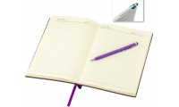 Caderno A5 Com Marcador e Porta-Esferogrficas