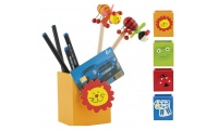 Porta-esferogrficas com mola decorativa para notas