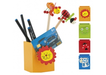 Porta-esferogrficas com mola decorativa para notas