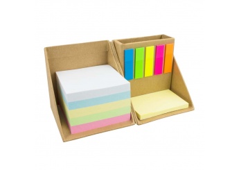 Cubo com notas adesivas + porta-esferogrficas Kube Note