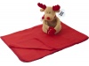Rena de peluche com manta polar