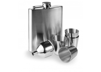 Garrafa de bolso 30ml + 4 Copinhos + Funil