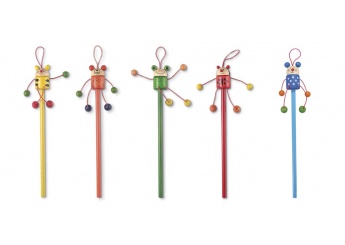Lpis de Carvo com Boneco Divertido