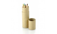 Conjunto de 6 lpis de cor em tubo