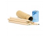 Conjunto de 6 lpis de cor com afia