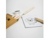 Conjunto com 6 lpis + 20 desenhos + afia Drawyon