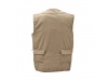 Colete multi-bolsos com fecho em nylon