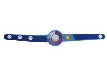 Pulseira com indicador nivel de raios UV