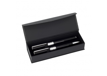 Conjunto de esferogrfica + roller em estojo de oferta