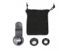 Set de 3 lentes para smartphone e tablet OBJECTIVA