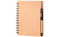 BLOCO DE NOTAS A5 COM ESFEROGRFICA KRAFT BOARD
