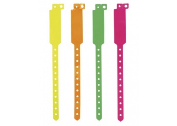 Pulseira de identificao inviolvel Fluorescente