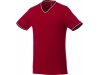 T-shirt decote em V piqu de homem Elbert