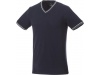 T-shirt decote em V piqu de homem Elbert