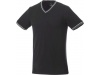 T-shirt decote em V piqu de homem Elbert
