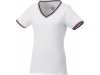 T-shirt decote em V piqu de mulher Elbert