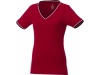 T-shirt decote em V piqu de mulher Elbert