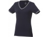 T-shirt decote em V piqu de mulher Elbert