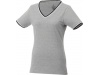 T-shirt decote em V piqu de mulher Elbert